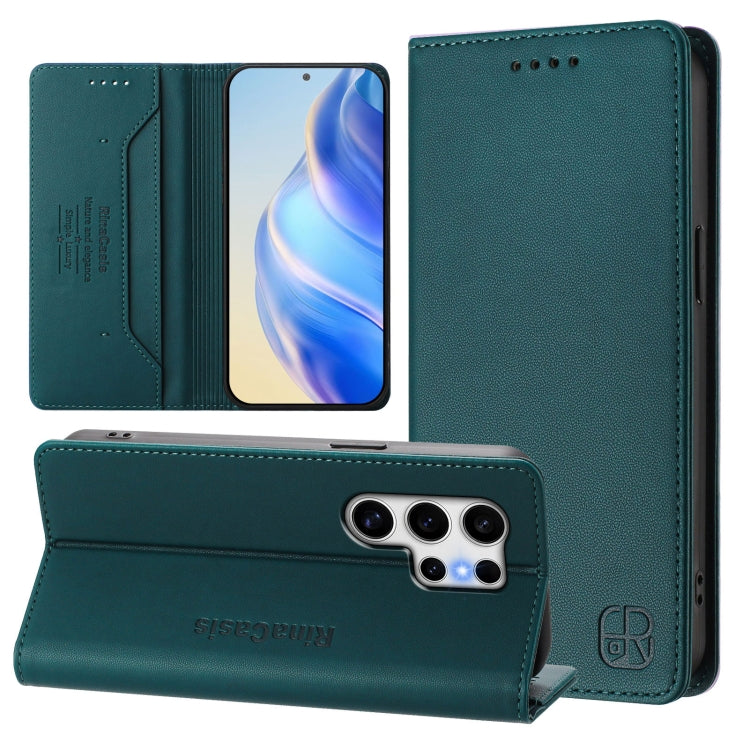 RC01 Dual-Folded Magnetic Suction RFID Leather Phone Case, For Galaxy S20 FE, For Galaxy S22 Ultra 5G, For Galaxy S22+ 5G