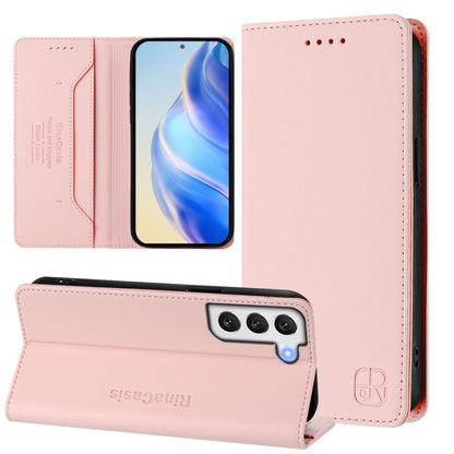 RC01 Dual-Folded Magnetic Suction RFID Leather Phone Case, For Galaxy S20 FE, For Galaxy S22 Ultra 5G, For Galaxy S22+ 5G