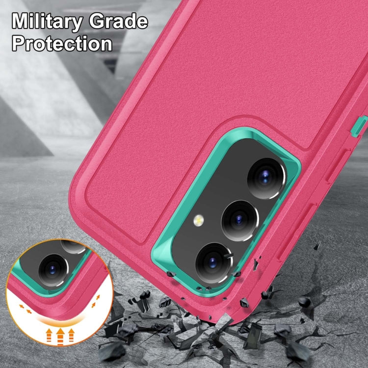 Rugged PC Hybrid Silicone Phone Case with Holder, For Samsung Galaxy S24+ / S25+ 5G, For Samsung Galaxy S25 Ultra 5G