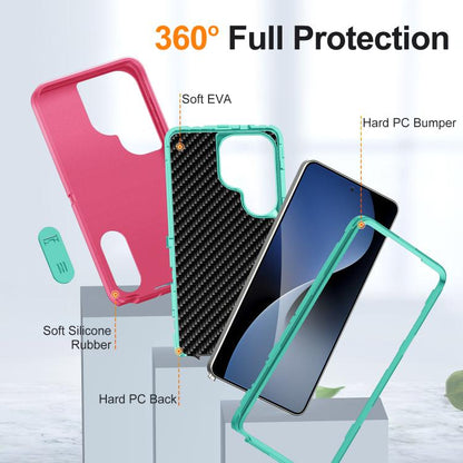 Rugged PC Hybrid Silicone Phone Case with Holder, For Samsung Galaxy S26 Ultra 5G, For Samsung Galaxy S26 5G