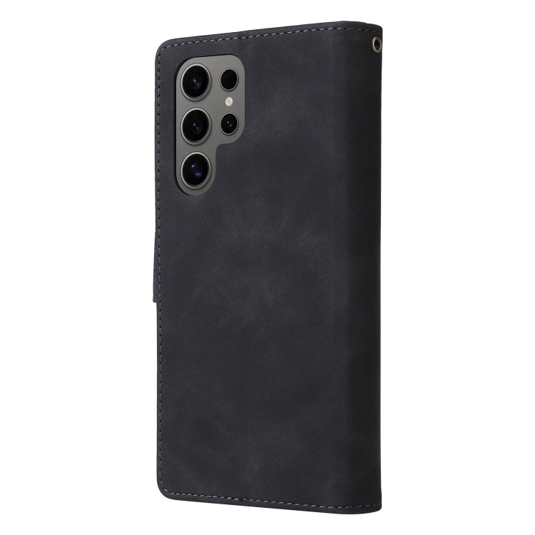 Multifunctional Frosted Zipper Wallet Leather Phone Case, For Galaxy S25 Ultra 5G, For Galaxy S24 FE 5G, For Galaxy S23 FE 5G, For Galaxy S22+ 5G