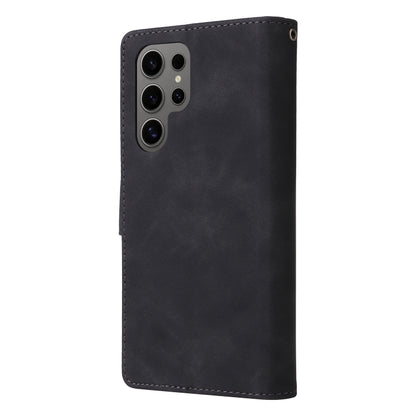 Multifunctional Frosted Zipper Wallet Leather Phone Case, For Galaxy S25 Ultra 5G, For Galaxy S24 FE 5G, For Galaxy S23 FE 5G, For Galaxy S22+ 5G