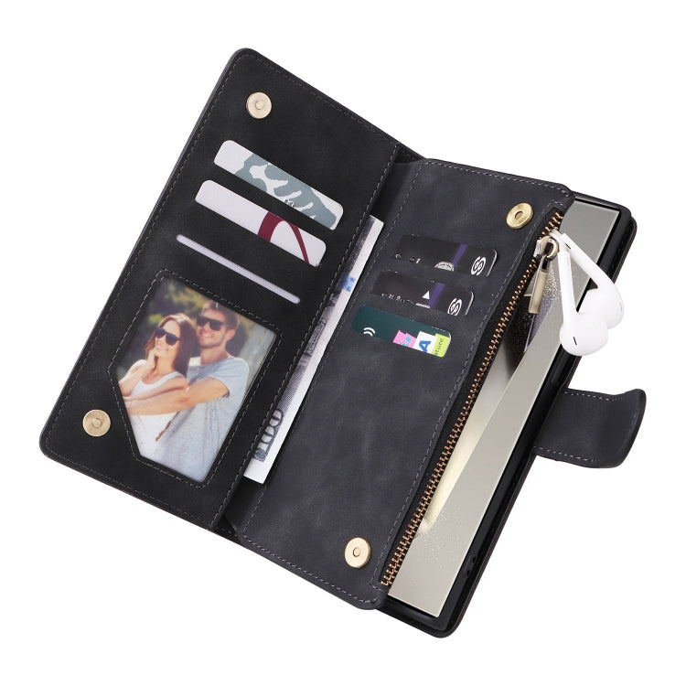 Multifunctional Frosted Zipper Wallet Leather Phone Case, For Galaxy S25 Ultra 5G, For Galaxy S24 FE 5G, For Galaxy S23 FE 5G, For Galaxy S22+ 5G