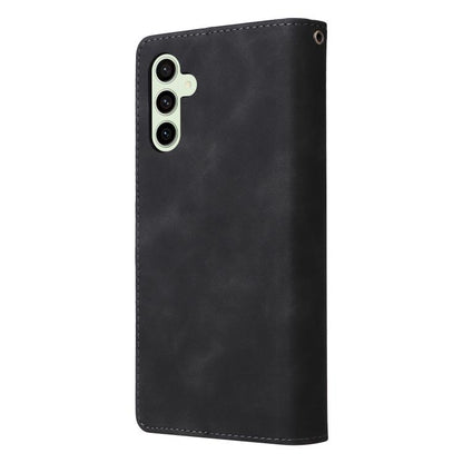 Multifunctional Frosted Zipper Wallet Leather Phone Case, For Samsung Galaxy S24 FE 5G, For Samsung Galaxy S23 FE 5G, For Samsung Galaxy S22+ 5G