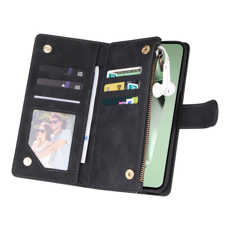 Multifunctional Frosted Zipper Wallet Leather Phone Case, For Samsung Galaxy S25 FE 5G, For Samsung Galaxy S25 Edge 5G, For Samsung Galaxy S25 5G, For Samsung Galaxy S25+ 5G