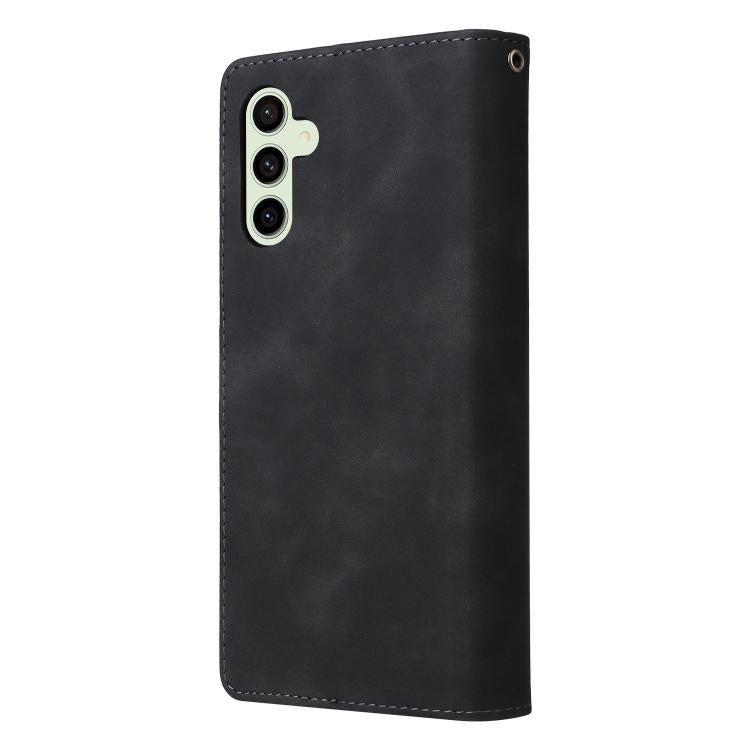 Multifunctional Frosted Zipper Wallet Leather Phone Case, For Galaxy S26 FE 5G, For Galaxy S26+ 5G, For Galaxy S26 Ultra 5G, For Galaxy S26 5G