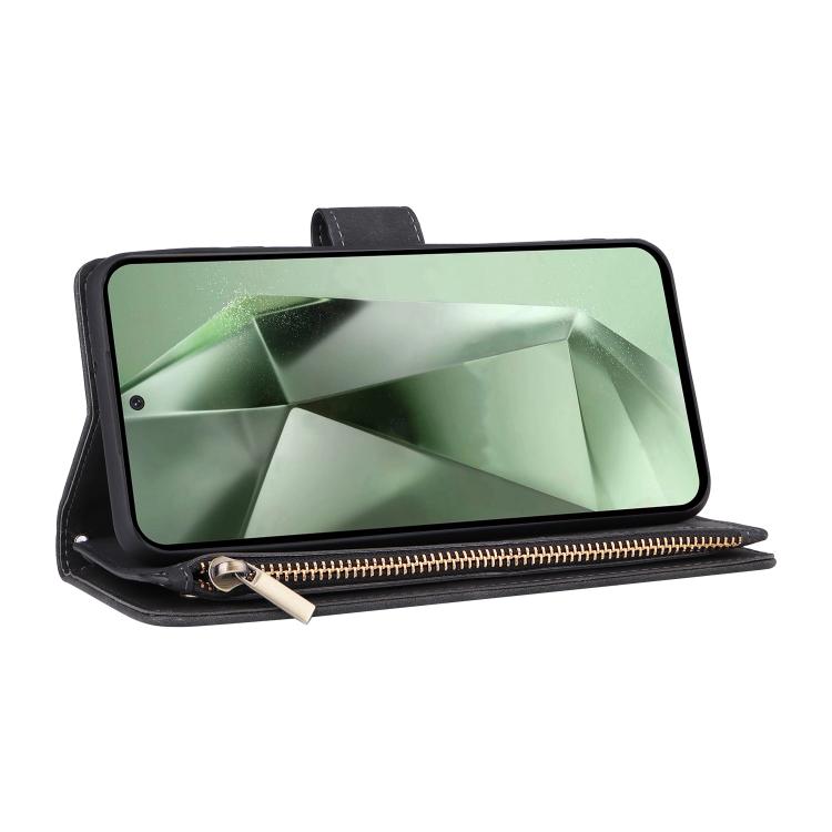 Multifunctional Frosted Zipper Wallet Leather Phone Case, For Galaxy S26 FE 5G, For Galaxy S26+ 5G, For Galaxy S26 Ultra 5G, For Galaxy S26 5G