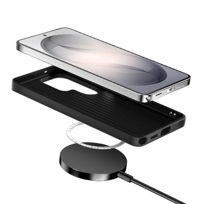 ABEEL C Carbon Fiber Series 6D Micro Relief MagSafe Phone Case, For Samsung Galaxy S26+ 5G, For Samsung Galaxy S26 Ultra 5G, For Samsung Galaxy S26 5G, For Samsung Galaxy S25 FE 5G, For Samsung Galaxy S25 Edge 5G, For Samsung Galaxy S25 5G / S24 5G