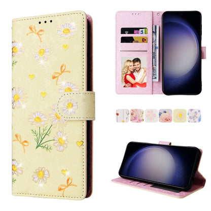 Bronzing Painting RFID Leather Phone Case, For Galaxy S26 FE 5G, For Galaxy S25 FE 5G, For Galaxy S25 5G, For Galaxy S25+ 5G