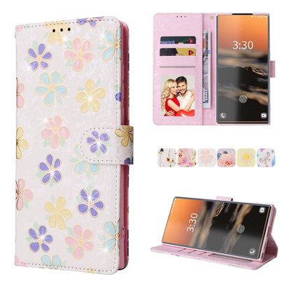 Bronzing Painting RFID Leather Phone Case, For Galaxy S25 Ultra 5G, For Galaxy S23 Ultra 5G, For Galaxy S23+ 5G, For Galaxy S23 5G