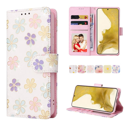 Bronzing Painting RFID Leather Phone Case, For Galaxy S25 Ultra 5G, For Galaxy S23 Ultra 5G, For Galaxy S23+ 5G, For Galaxy S23 5G