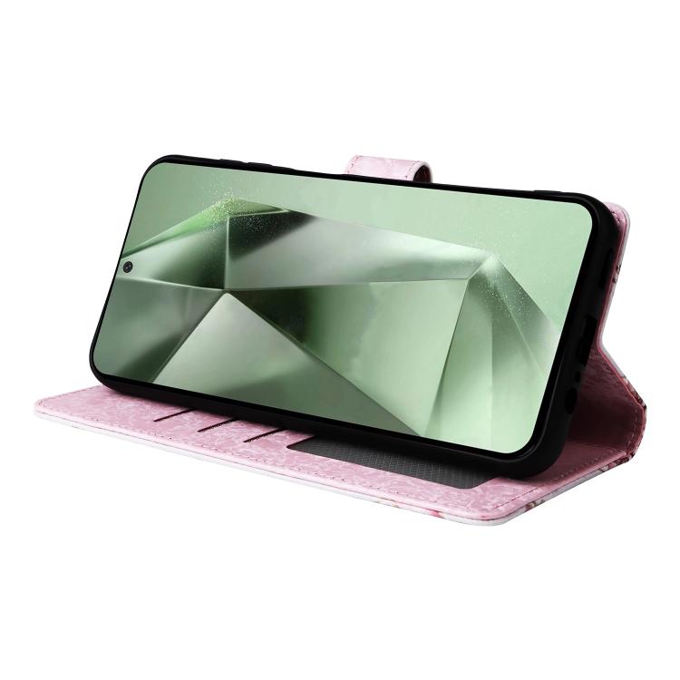 Bronzing Painting RFID Leather Phone Case, For Galaxy S26 FE 5G, For Galaxy S25 FE 5G, For Galaxy S25 5G, For Galaxy S25+ 5G