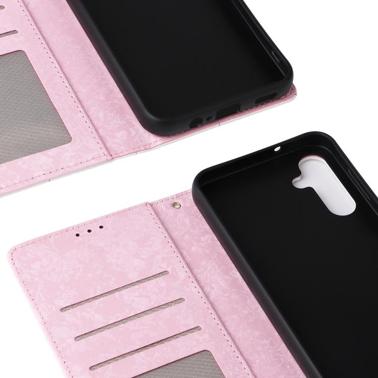 Bronzing Painting RFID Leather Phone Case, For Galaxy S26 FE 5G, For Galaxy S25 FE 5G, For Galaxy S25 5G, For Galaxy S25+ 5G