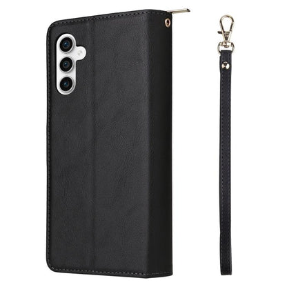 9-Card Slots Zipper Wallet Bag Leather Phone Case, For Galaxy S25 FE 5G, For Galaxy S25 Edge 5G, For Galaxy S25 5G, For Galaxy S25+ 5G