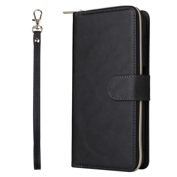 9-Card Slots Zipper Wallet Bag Leather Phone Case, For Samsung Galaxy S26+ 5G, For Samsung Galaxy S26 Ultra 5G, For Samsung Galaxy S26 5G, For Samsung Galaxy S25 FE 5G