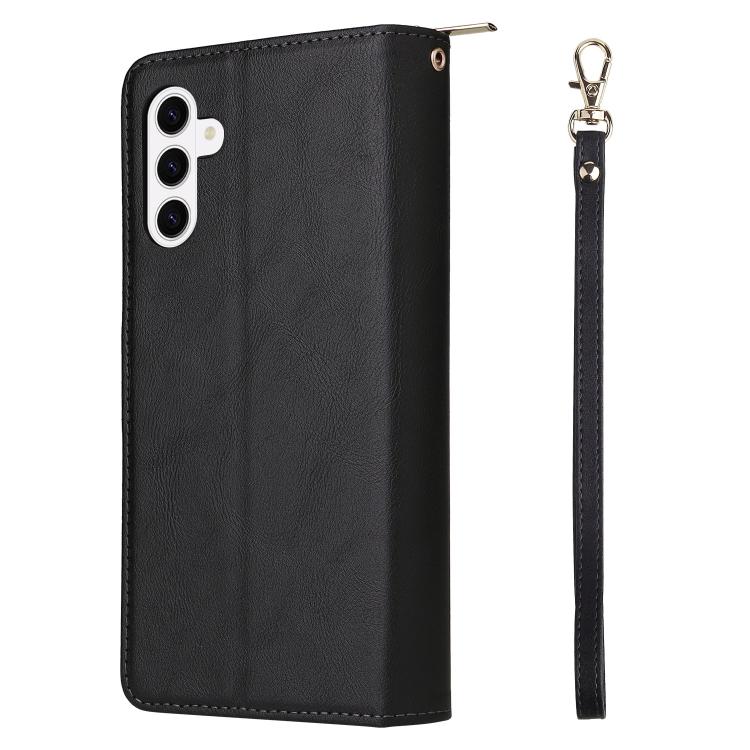 9-Card Slots Zipper Wallet Bag Leather Phone Case, For Samsung Galaxy S26+ 5G, For Samsung Galaxy S26 Ultra 5G, For Samsung Galaxy S26 5G, For Samsung Galaxy S25 FE 5G