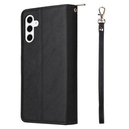 9-Card Slots Zipper Wallet Bag Leather Phone Case, For Samsung Galaxy S26+ 5G, For Samsung Galaxy S26 Ultra 5G, For Samsung Galaxy S26 5G, For Samsung Galaxy S25 FE 5G