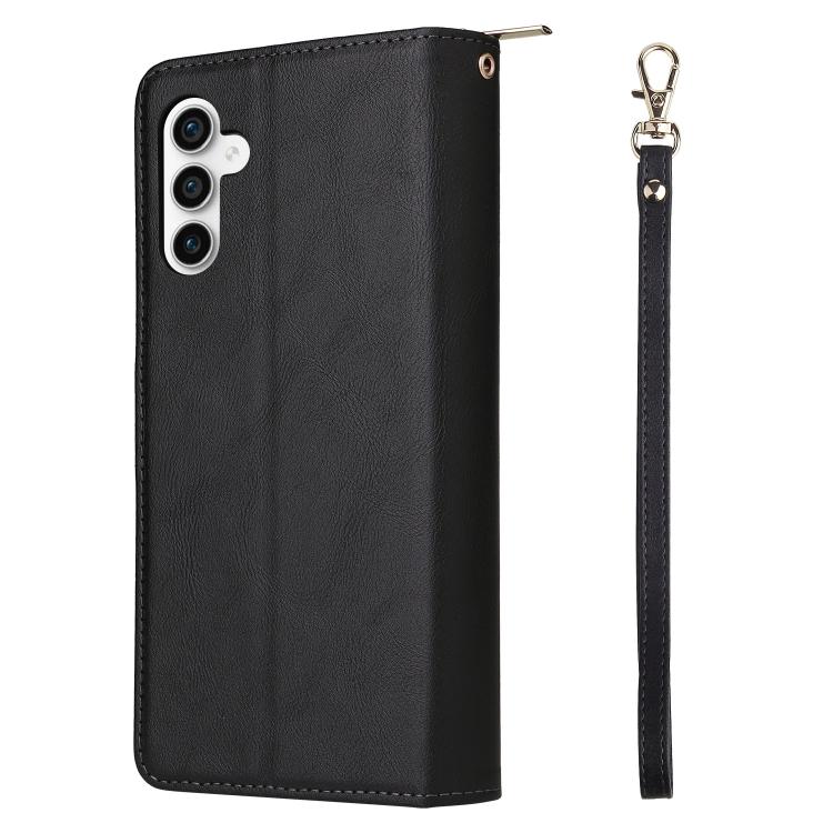 9-Card Slots Zipper Wallet Bag Leather Phone Case, For Galaxy S26 FE 5G, For Galaxy S26+ 5G, For Galaxy S26 Ultra 5G, For Galaxy S26 5G