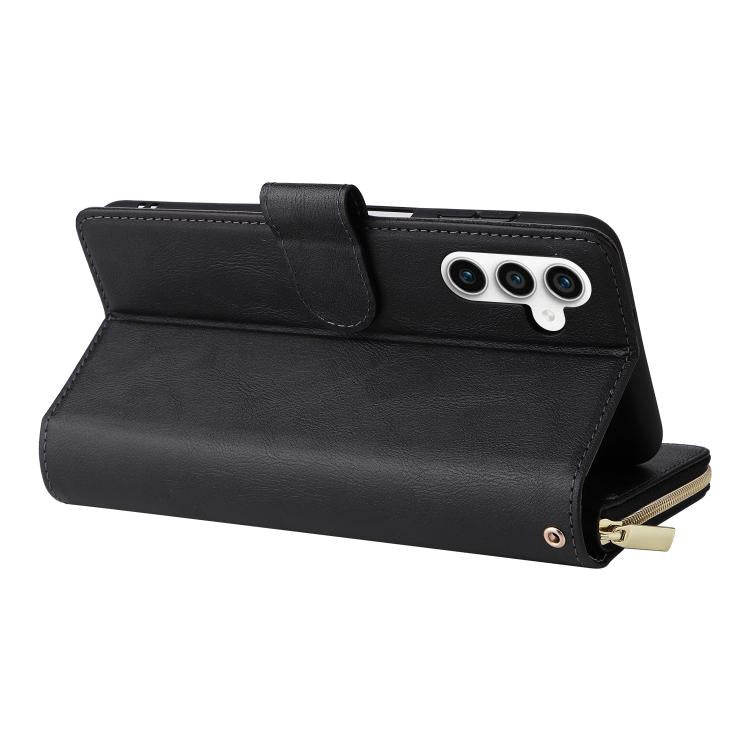 9-Card Slots Zipper Wallet Bag Leather Phone Case, For Galaxy S26 FE 5G, For Galaxy S26+ 5G, For Galaxy S26 Ultra 5G, For Galaxy S26 5G
