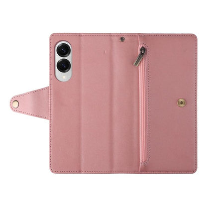Rivet Buckle 9 Cards Three Fold Leather Phone Case, For Samsung Galaxy S25 Edge 5G, For Samsung Galaxy S25 5G, For Samsung Galaxy S25+ 5G, For Samsung Galaxy S25 Ultra 5G
