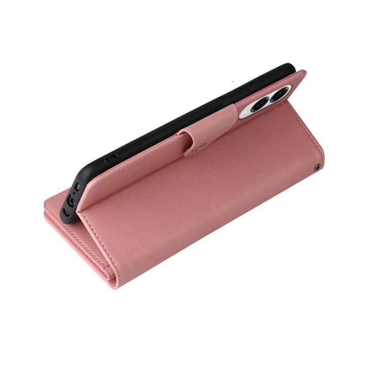 Rivet Buckle 9 Cards Three Fold Leather Phone Case, For Samsung Galaxy S25 Edge 5G, For Samsung Galaxy S25 5G, For Samsung Galaxy S25+ 5G, For Samsung Galaxy S25 Ultra 5G