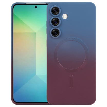 Liquid TPU Silicone Gradient MagSafe Phone Case, For Samsung Galaxy S25 5G, For Samsung Galaxy S25+ 5G, For Samsung Galaxy S25 Ultra 5G