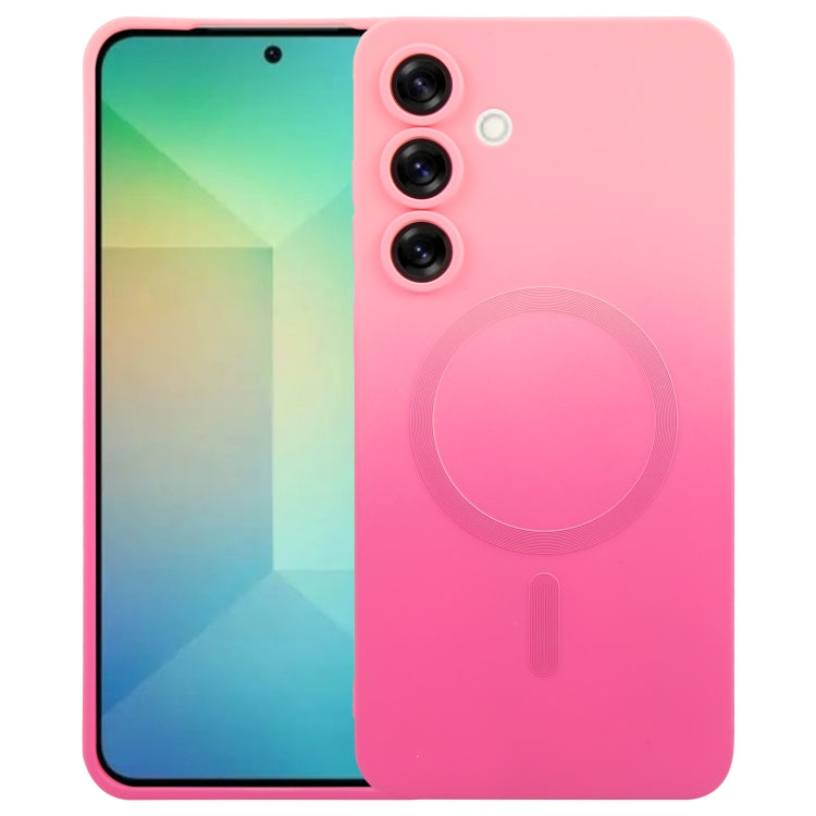 Liquid TPU Silicone Gradient MagSafe Phone Case, For Samsung Galaxy S25 5G, For Samsung Galaxy S25+ 5G, For Samsung Galaxy S25 Ultra 5G