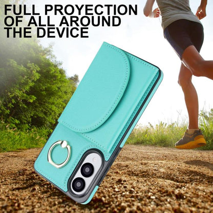 Ring Holder Card Bag Skin Feel Phone Case, For Samsung Galaxy S25 Edge 5G, For Samsung Galaxy S25 5G, For Samsung Galaxy S25+ 5G, For Samsung Galaxy S25 Ultra 5G