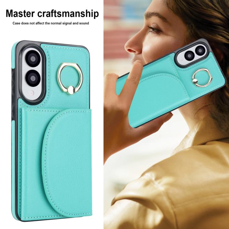 Ring Holder Card Bag Skin Feel Phone Case, For Samsung Galaxy S25 Edge 5G, For Samsung Galaxy S25 5G, For Samsung Galaxy S25+ 5G, For Samsung Galaxy S25 Ultra 5G