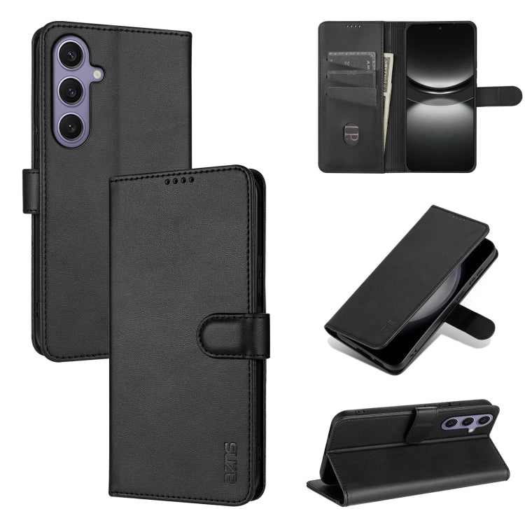 AZNS Skin Feel Calf Texture Flip Leather Phone Case, For Samsung Galaxy S25 FE 5G, For Samsung Galaxy S25 Edge 5G, For Samsung Galaxy S25 5G, For Samsung Galaxy S25+ 5G