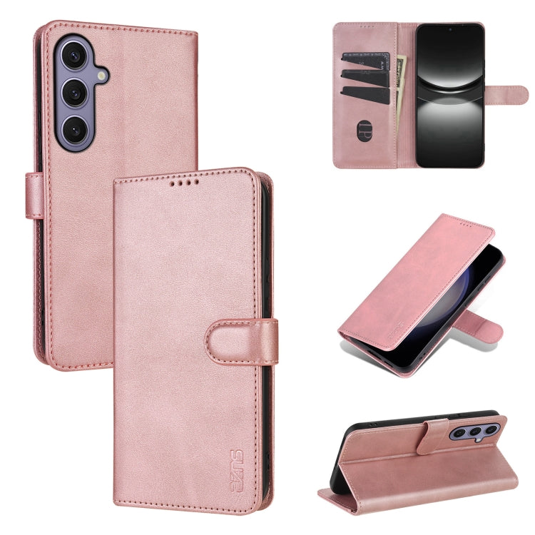 AZNS Skin Feel Calf Texture Flip Leather Phone Case, For Samsung Galaxy S25 FE 5G, For Samsung Galaxy S25 Edge 5G, For Samsung Galaxy S25 5G, For Samsung Galaxy S25+ 5G