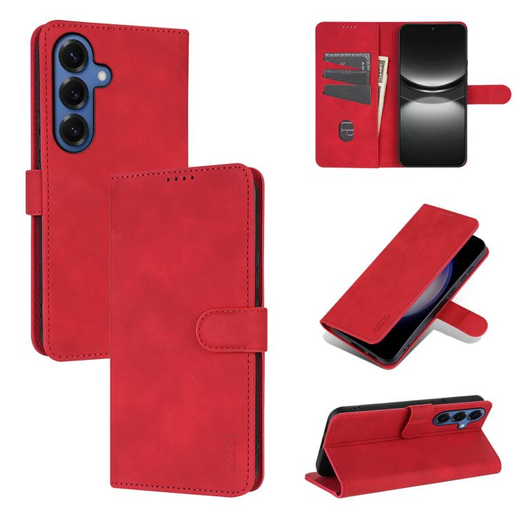 AZNS Skin Feel Calf Texture Flip Leather Phone Case, For Galaxy S26 FE 5G, For Samsung Galaxy S26+ 5G, For Samsung Galaxy S26 Ultra 5G, For Samsung Galaxy S26 5G