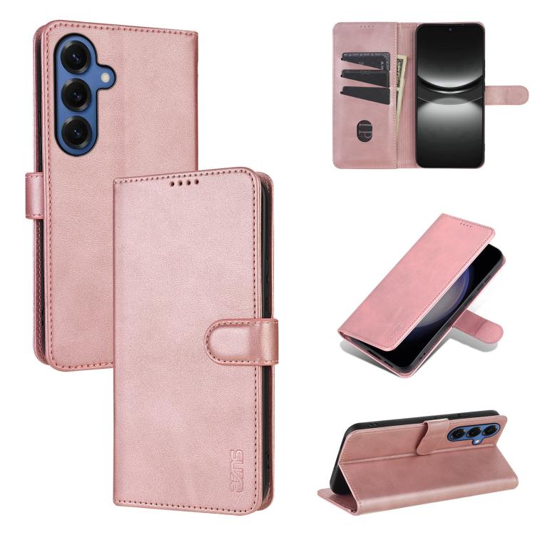 AZNS Skin Feel Calf Texture Flip Leather Phone Case, For Galaxy S26 FE 5G, For Samsung Galaxy S26+ 5G, For Samsung Galaxy S26 Ultra 5G, For Samsung Galaxy S26 5G