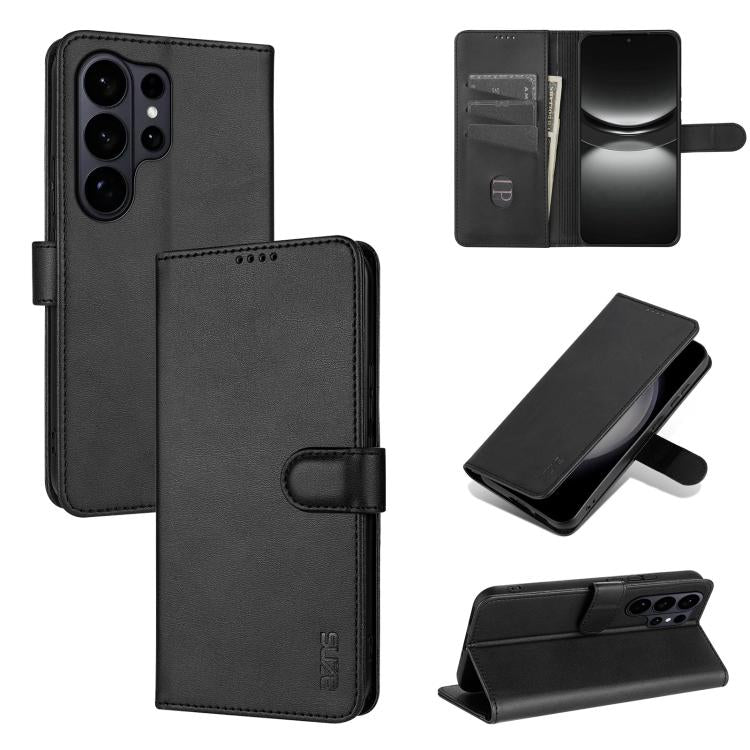 AZNS Skin Feel Calf Texture Flip Leather Phone Case, For Samsung Galaxy S26+ 5G, For Samsung Galaxy S26 Ultra 5G, For Samsung Galaxy S26 5G, For Samsung Galaxy S25 FE 5G