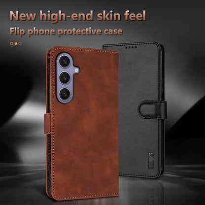 AZNS Skin Feel Calf Texture Flip Leather Phone Case, For Galaxy S26 FE 5G, For Samsung Galaxy S26+ 5G, For Samsung Galaxy S26 Ultra 5G, For Samsung Galaxy S26 5G