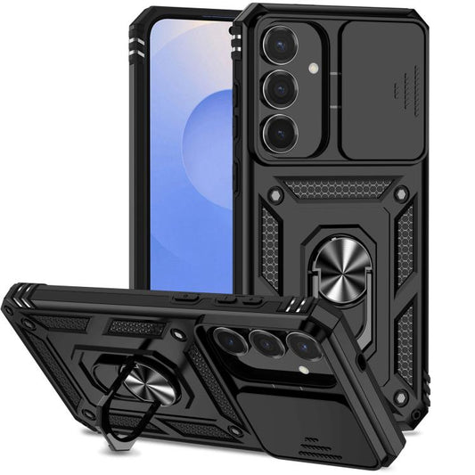 Sliding Camshield Holder Phone Case, For Samsung Galaxy S25 FE 5G, For Samsung Galaxy S25 Edge 5G, For Samsung Galaxy S25 5G