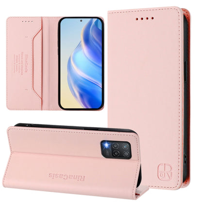 RC01 Dual-Folded Magnetic Suction RFID Leather Phone Case, For Realme GT Neo 3, For Realme 8 5G / 9 5G Indian / V13 5G, For Realme 9 Pro 5G Global / 9 5G EU Version