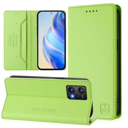 RC01 Dual-Folded Magnetic Suction RFID Leather Phone Case, For Realme GT Neo 3, For Realme 8 5G / 9 5G Indian / V13 5G, For Realme 9 Pro 5G Global / 9 5G EU Version