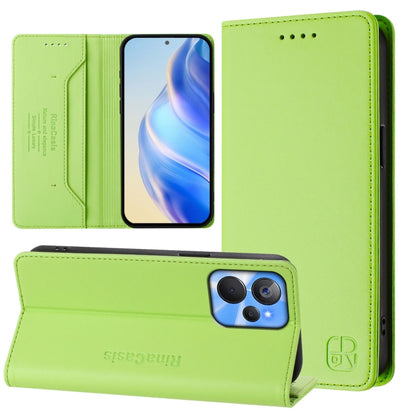 RC01 Dual-Folded Magnetic Suction RFID Leather Phone Case, For Realme 10T 5G / 10s 5G / 9i 5G Indian, For Realme GT3 5G / GT Neo 5 240W, For Realme GT 5G / GT Neo 5G