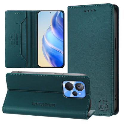 RC01 Dual-Folded Magnetic Suction RFID Leather Phone Case, For Realme 10T 5G / 10s 5G / 9i 5G Indian, For Realme GT3 5G / GT Neo 5 240W, For Realme GT 5G / GT Neo 5G