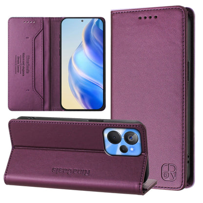 RC01 Dual-Folded Magnetic Suction RFID Leather Phone Case, For Realme 10T 5G / 10s 5G / 9i 5G Indian, For Realme GT3 5G / GT Neo 5 240W, For Realme GT 5G / GT Neo 5G