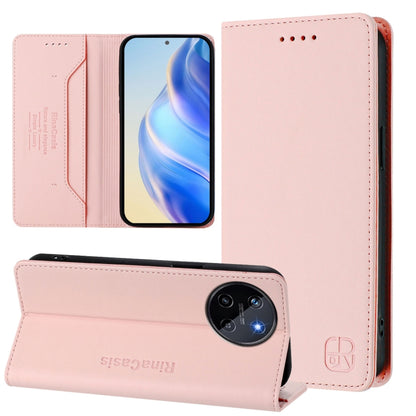 RC01 Dual-Folded Magnetic Suction RFID Leather Phone Case, For Realme Note 50 4G / C51 4G / C53 4G, For Realme C67 4G Global, For Realme 11 4G Global