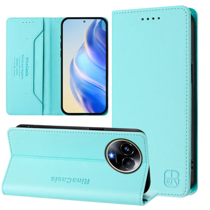 RC01 Dual-Folded Magnetic Suction RFID Leather Phone Case, For Realme GT5 5G / GT5 5G 240W, For Realme 11 5G Global / 11X 5G, For Realme Narzo 60 Pro