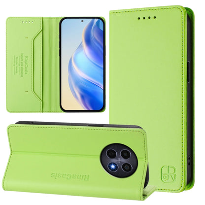 RC01 Dual-Folded Magnetic Suction RFID Leather Phone Case, For Realme P1 Pro, For Realme 12+ 5G / Narzo 70 Pro 5G India, For Realme 12 5G Global