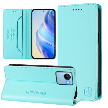 RC01 Dual-Folded Magnetic Suction RFID Leather Phone Case, For Realme C30 4G / Narzo 50i Prime / C30s, For Realme GT Neo 3T, For Realme 9 Pro+ 5G / 9 4G Global