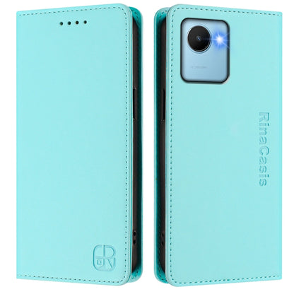 RC01 Dual-Folded Magnetic Suction RFID Leather Phone Case, For Realme C30 4G / Narzo 50i Prime / C30s, For Realme GT Neo 3T, For Realme 9 Pro+ 5G / 9 4G Global