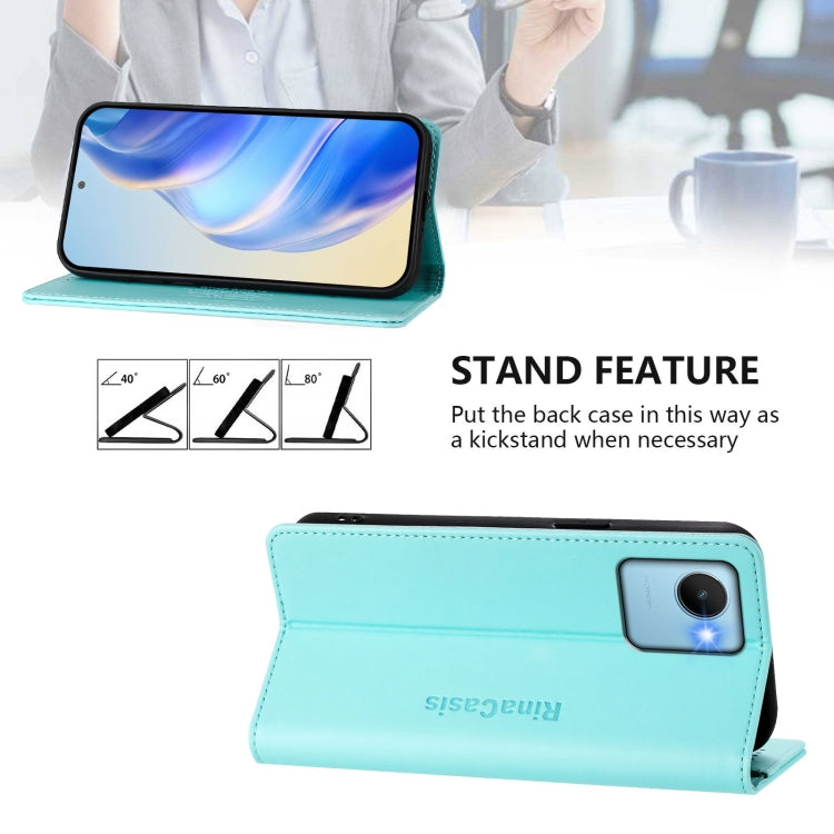 RC01 Dual-Folded Magnetic Suction RFID Leather Phone Case, For Realme C30 4G / Narzo 50i Prime / C30s, For Realme GT Neo 3T, For Realme 9 Pro+ 5G / 9 4G Global