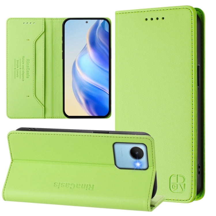 RC01 Dual-Folded Magnetic Suction RFID Leather Phone Case, For Realme C30 4G / Narzo 50i Prime / C30s, For Realme GT Neo 3T, For Realme 9 Pro+ 5G / 9 4G Global