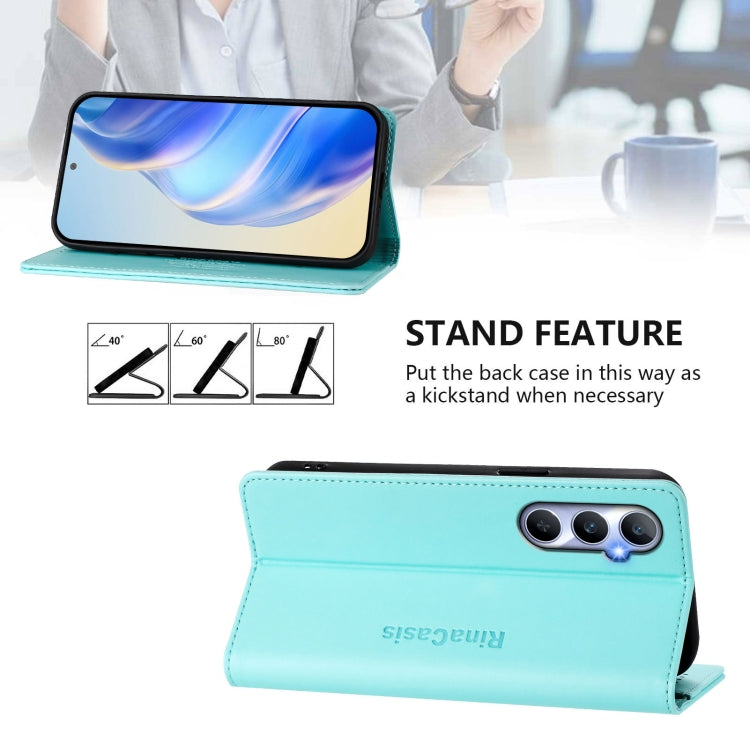 RC01 Dual-Folded Magnetic Suction RFID Leather Phone Case, For Realme C65 4G Global, For Realme C55 4G Global / Narzo N55, For Realme C33 2022 / 2023 Global