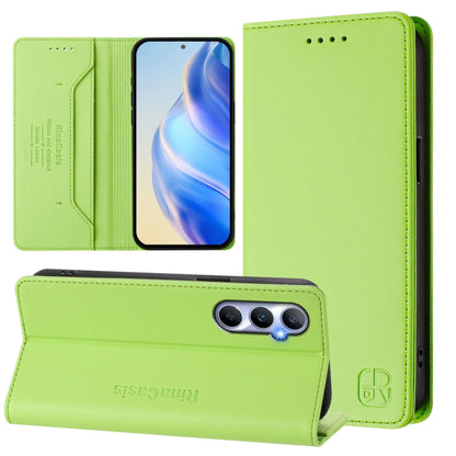 RC01 Dual-Folded Magnetic Suction RFID Leather Phone Case, For Realme C65 4G Global, For Realme C55 4G Global / Narzo N55, For Realme C33 2022 / 2023 Global